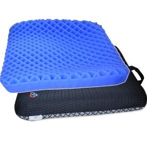 This coccyx superior grade cool gel cushion designed in a way to make sitting on a chair a more comfortable experience.